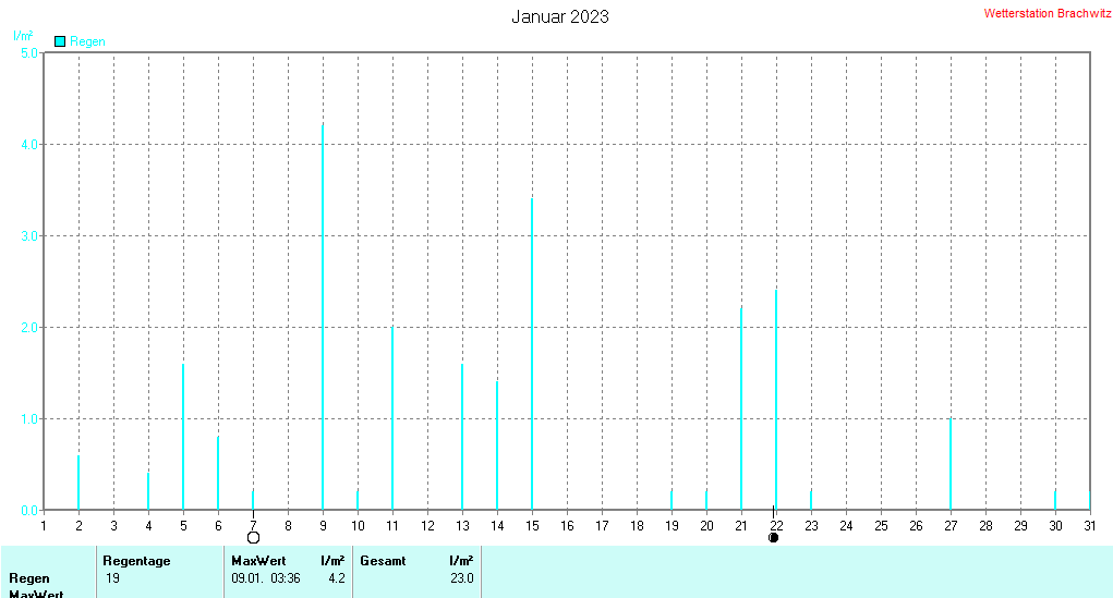 Januar 2023 - Niederschlag