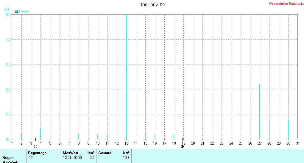 Januar 2026 - Niederschlag