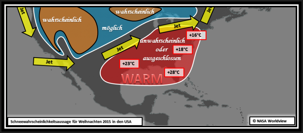 weihnachtswetter in Nordamerika