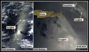 Sunglint - eine Sonnenspur auf der Wasseroberfläche