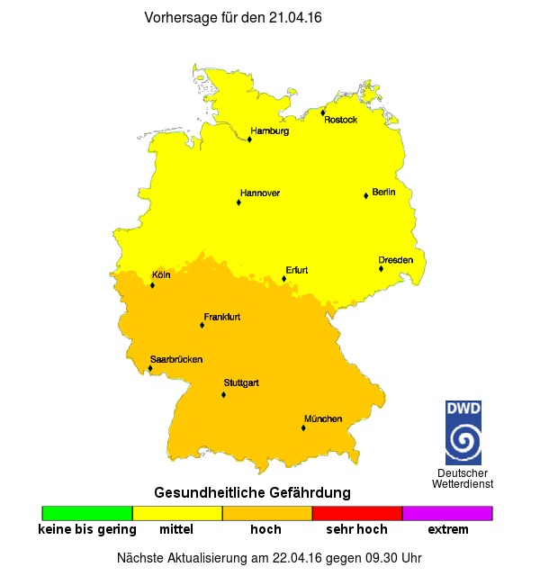 Heute Sonnenlust, ab dem Wochenende Kältefrust