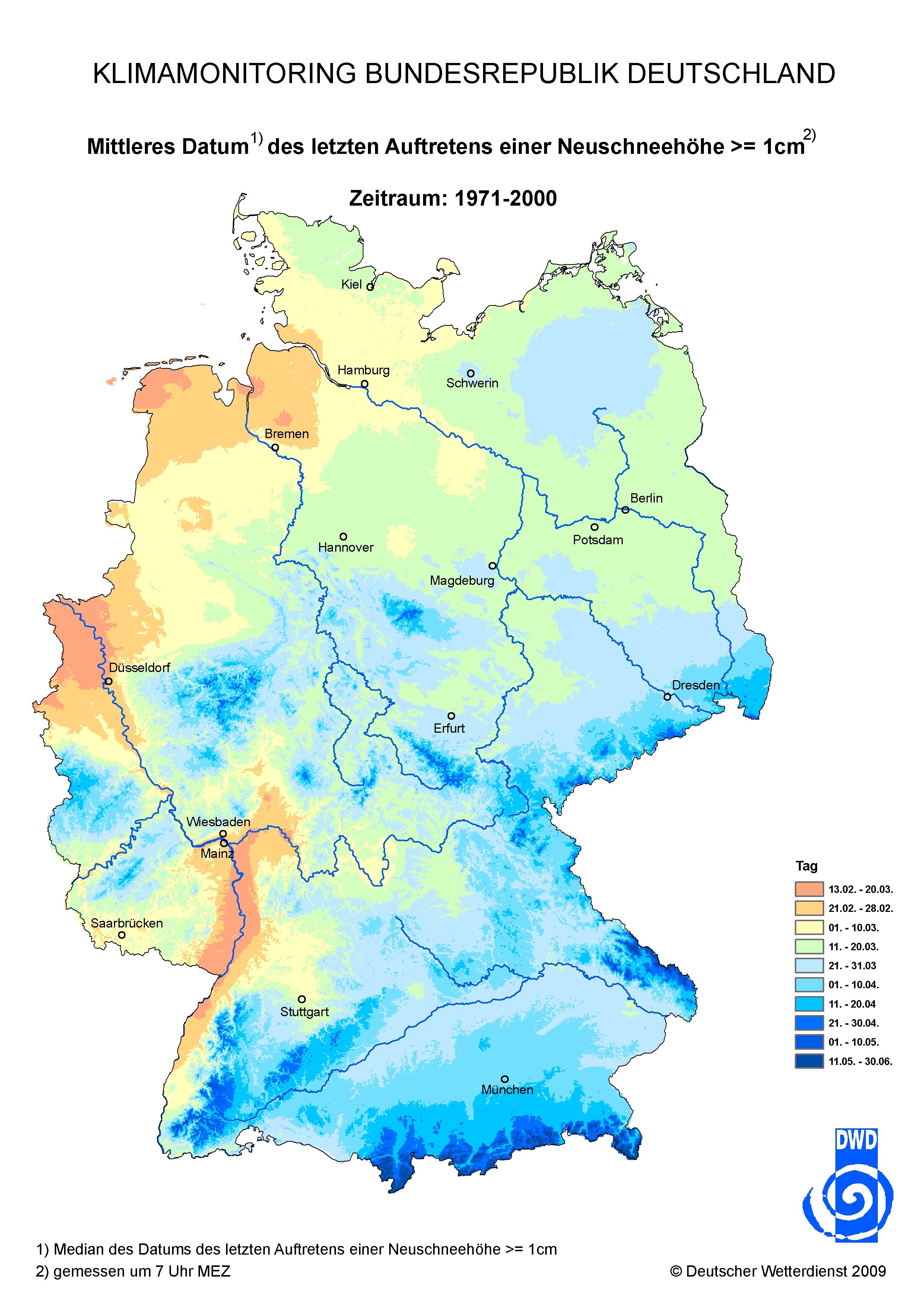 Spätwinter Ende April - damals und heute