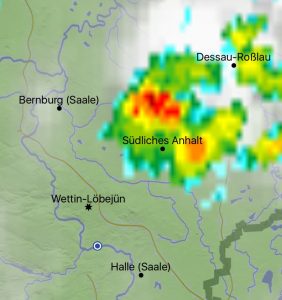 Schwere Gewitter aus Nordost