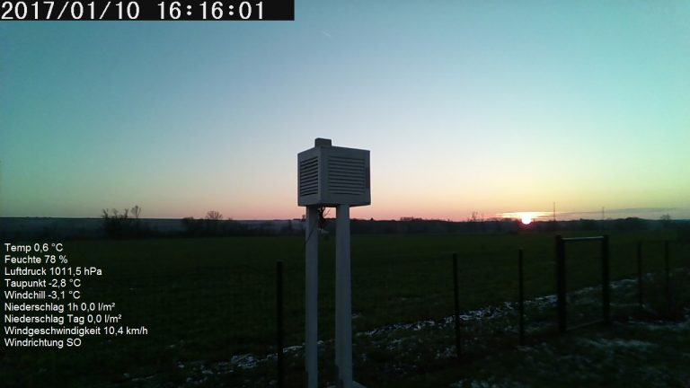 Winter Bilder Wetterstation Brachwitz
