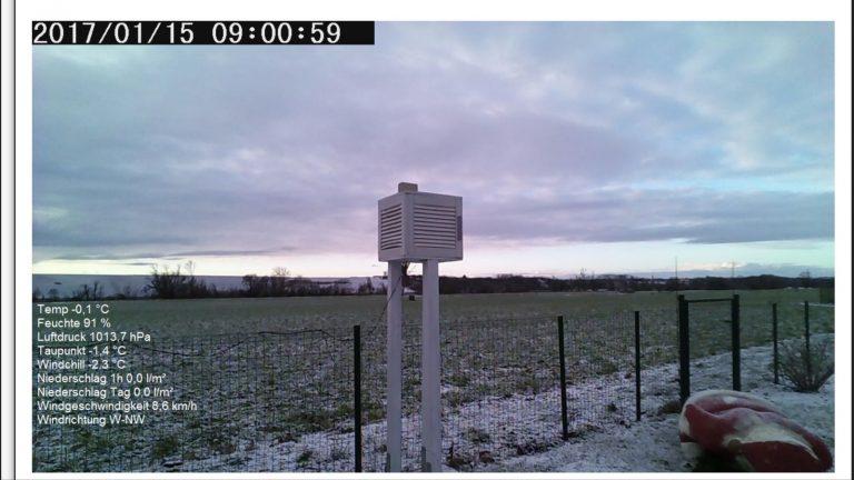 Winter Bilder Wetterstation Brachwitz