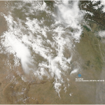 Sandstürme und Gewitter in Nordindien